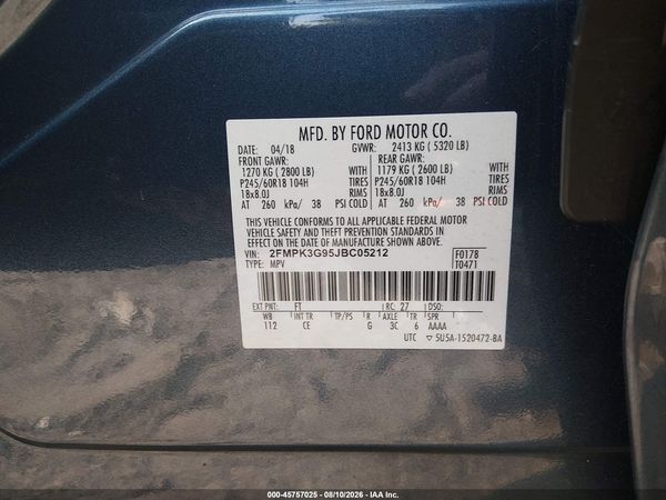 2018 FORD EDGE SE
