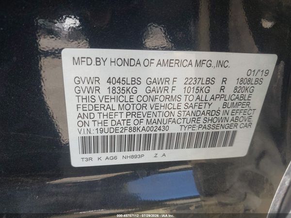 2019 ACURA ILX