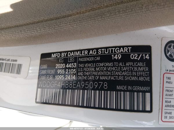 2014 MERCEDES-BENZ C 250 SPORT