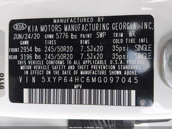2021 KIA TELLURIDE S
