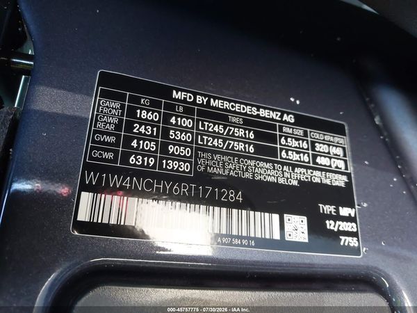 2024 MERCEDES-BENZ SPRINTER 2500