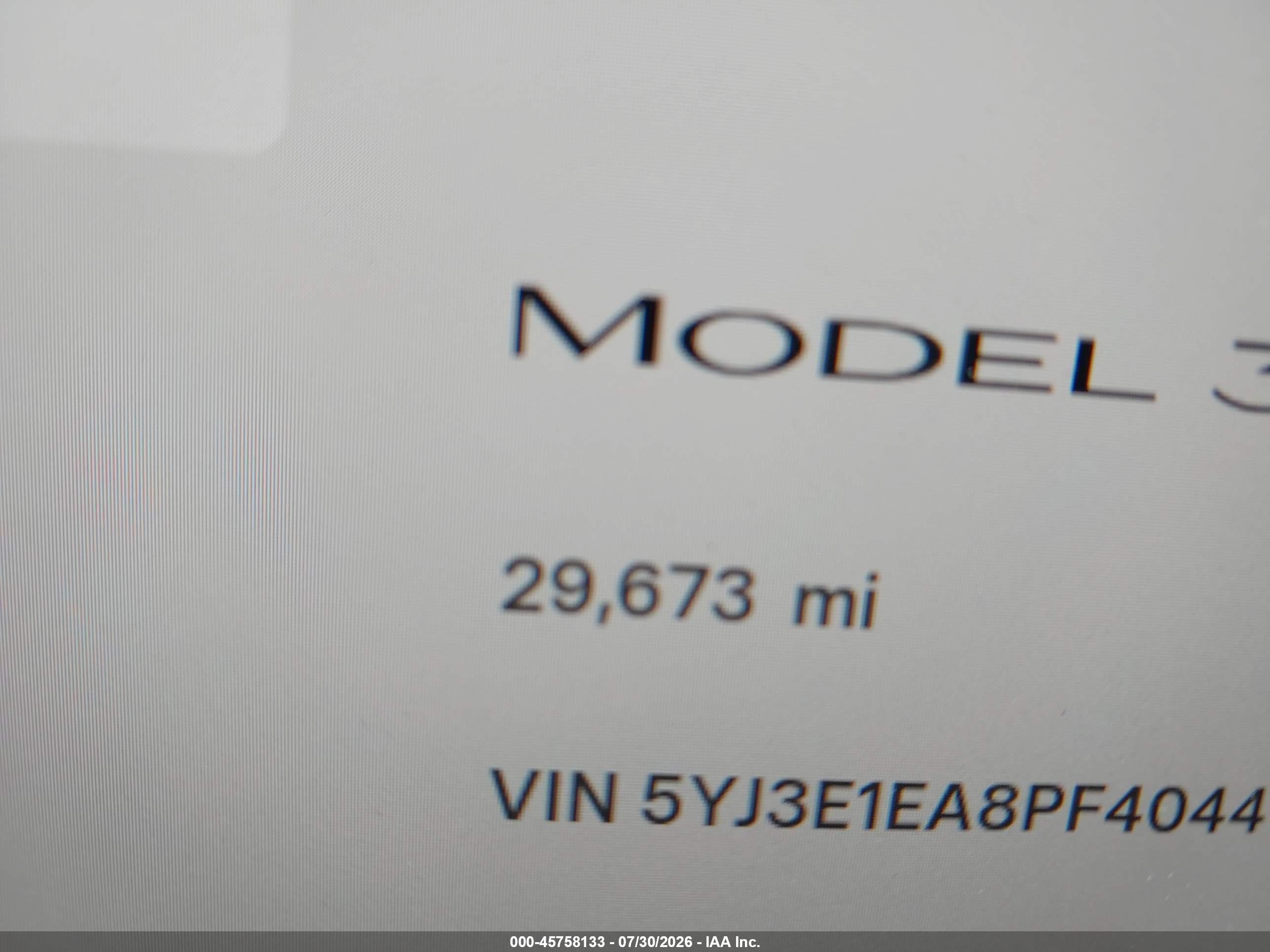 2023 TESLA MODEL 3 REAR-WHEEL DRIVE