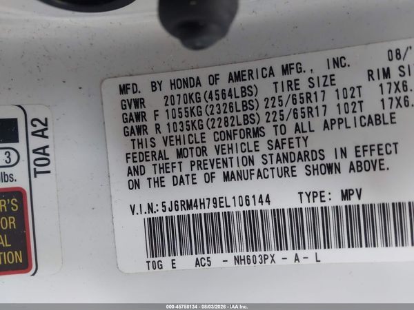 2014 HONDA CR-V EX-L