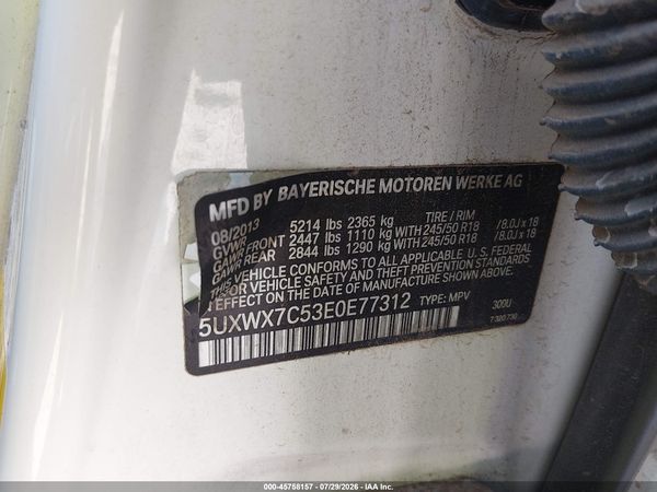 2014 BMW X3 XDRIVE35I