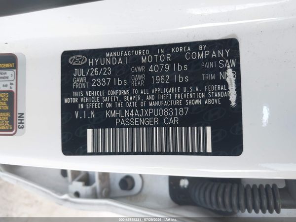 2023 HYUNDAI ELANTRA HYBRID LIMITED
