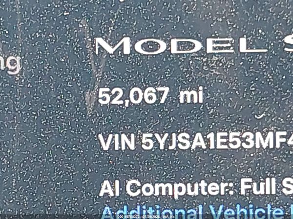2021 TESLA MODEL S — I118