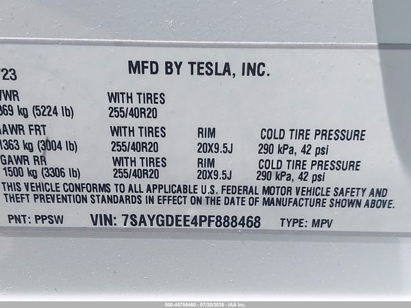 2023 TESLA MODEL Y