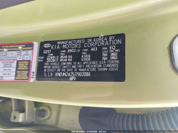 2018 KIA SOUL Base