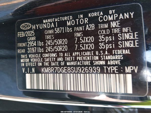 2025 HYUNDAI PALISADE