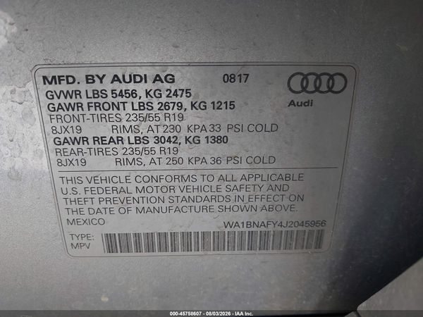 2018 AUDI Q5