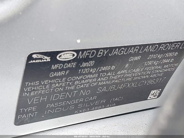 2020 JAGUAR XF