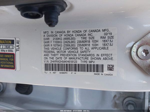 2019 HONDA CR-V EX