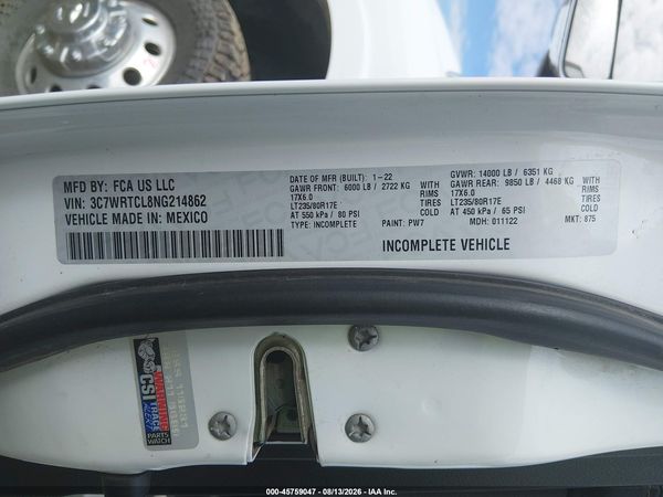 2022 RAM 3500 CHASSIS