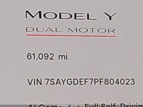 2023 TESLA MODEL Y