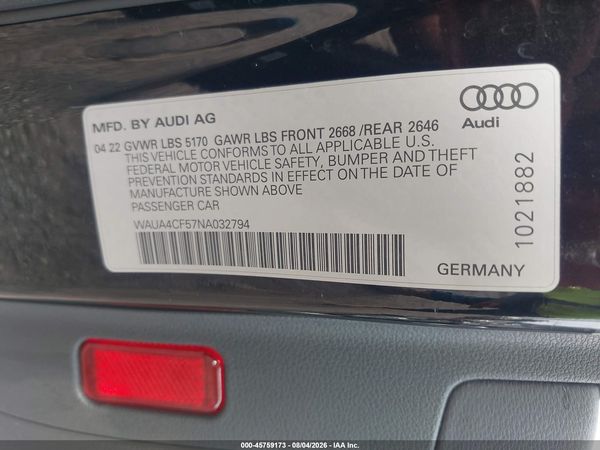 2022 AUDI S5 SPORTBACK