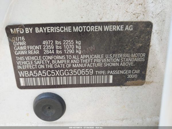 2016 BMW 528I