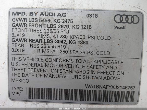 2018 AUDI Q5