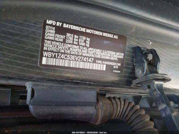 2014 BMW I3 BASE W/RANGE EXTENDER