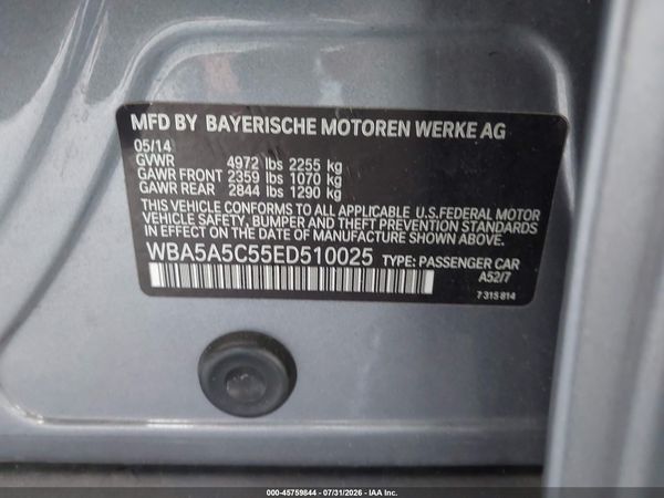 2014 BMW 528I