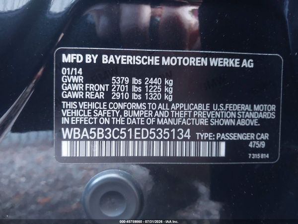 2014 BMW 535I XDRIVE