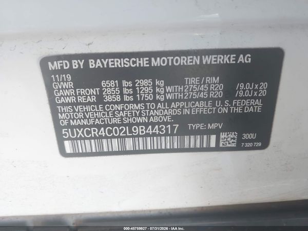 2020 BMW X5 SDRIVE40I