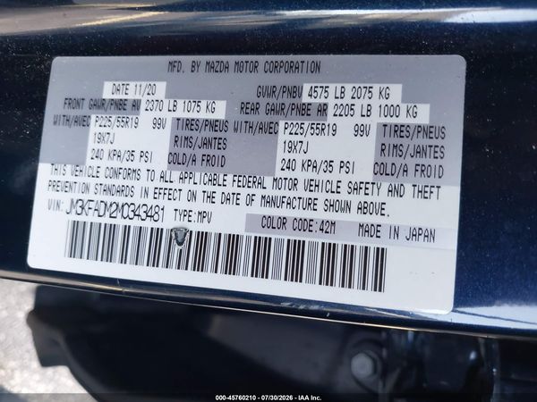 2021 MAZDA CX-5 GRAND TOURING