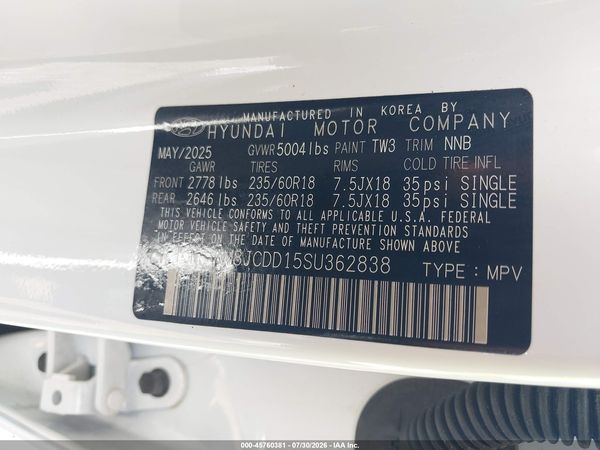 2025 HYUNDAI TUCSON HYBRID SEL CONVENIENCE