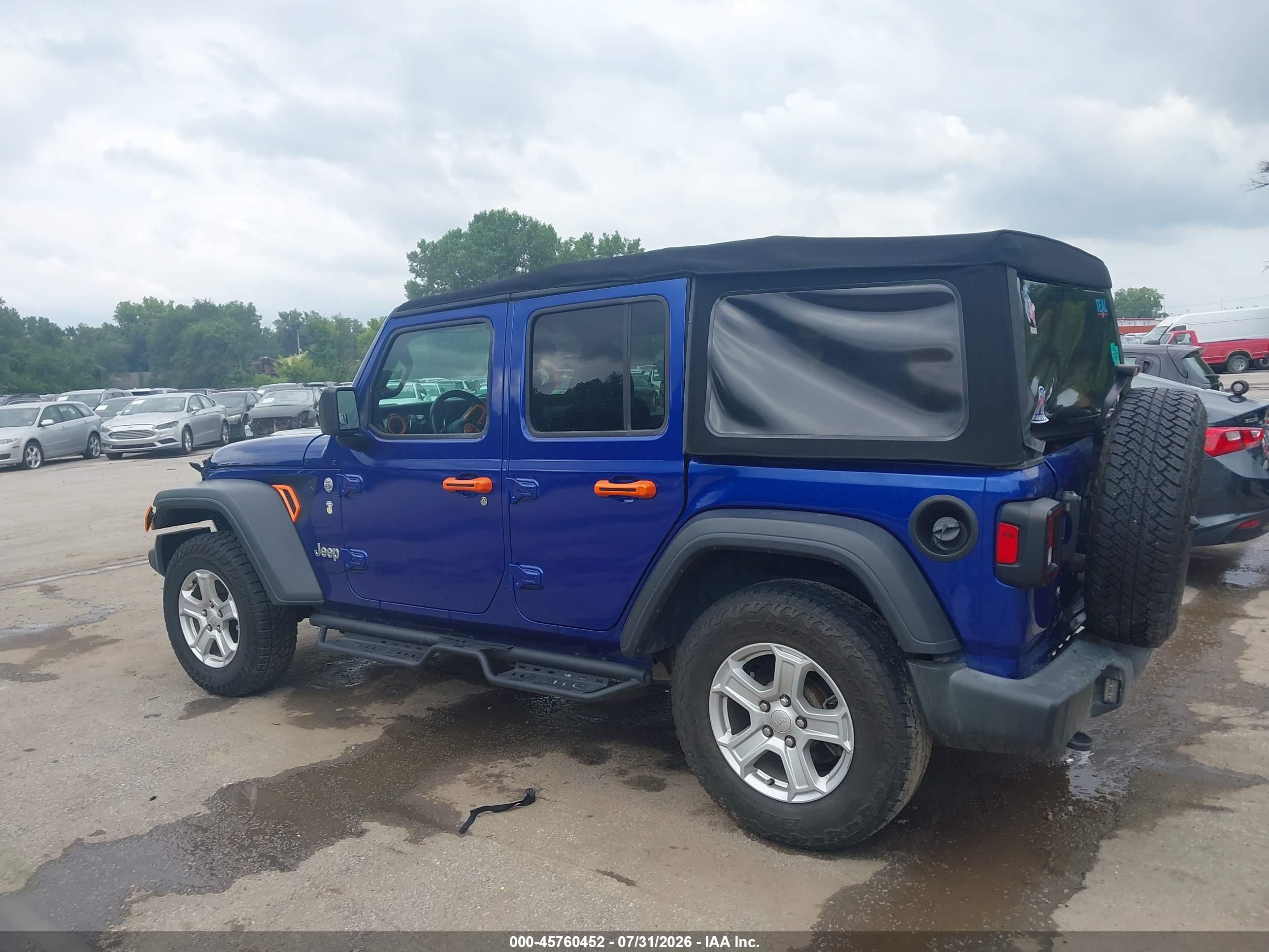 2018 JEEP WRANGLER UNLIMITED SPORT S 4X4