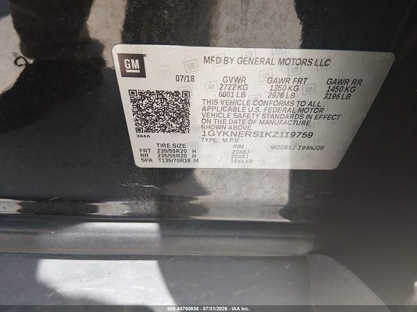 2019 CADILLAC XT5 PREMIUM LUXURY