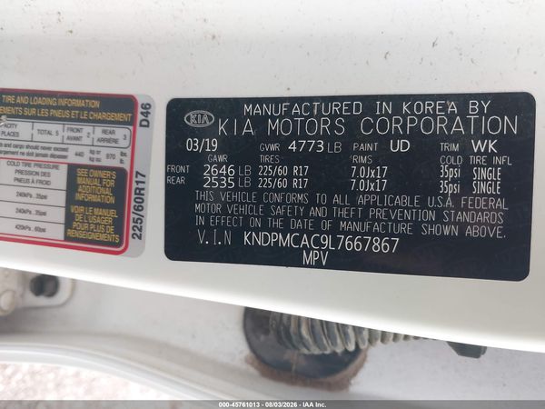 2020 KIA SPORTAGE LX