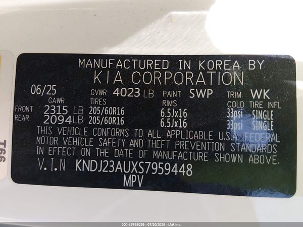 2025 KIA SOUL LX/S