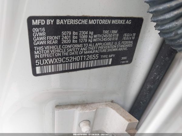 2017 BMW X3 XDRIVE28I
