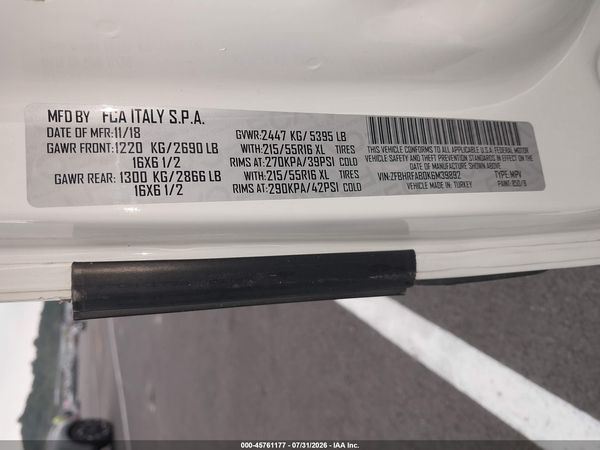 2019 RAM PROMASTER CITY TRADESMAN