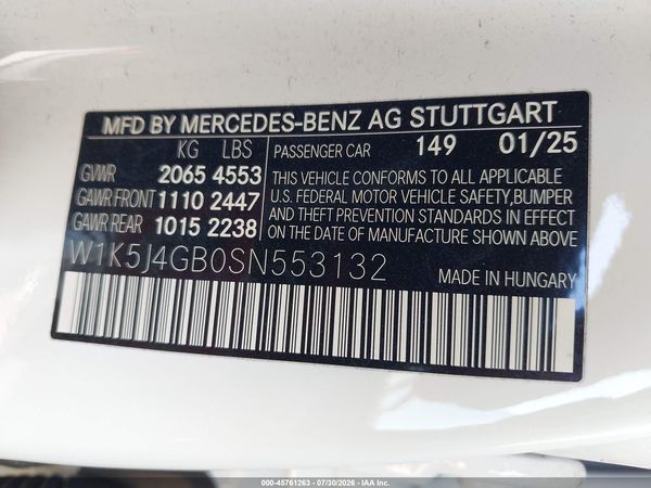 2025 MERCEDES-BENZ CLA 250 COUPE
