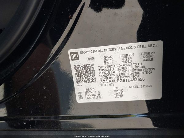 2026 CHEVROLET EQUINOX FWD RS — I9