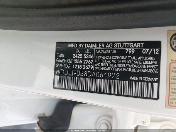 2013 MERCEDES-BENZ CLS 550 4MATIC