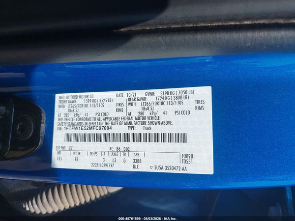 2021 FORD F-150 XLT