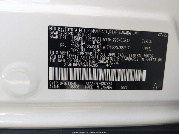 2025 TOYOTA RAV4 LE