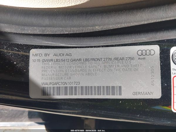 2016 AUDI A6 PREMIUM PLUS