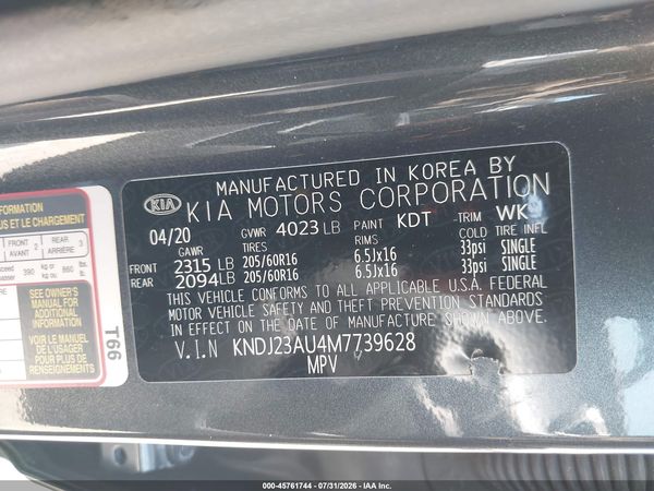 2021 KIA SOUL S
