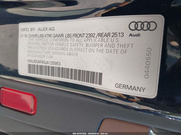 2018 AUDI A4