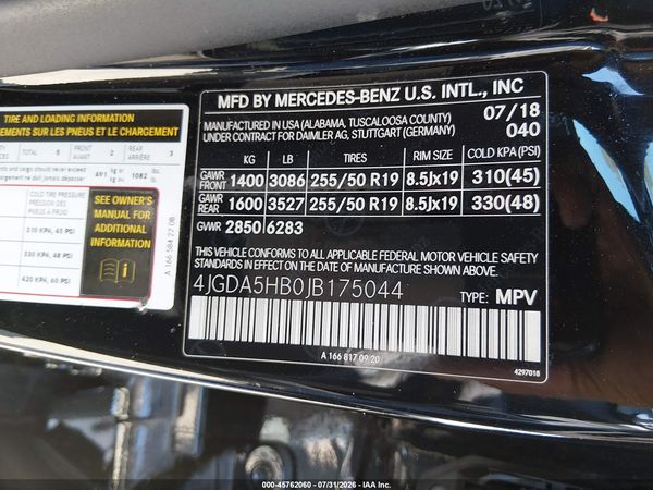 2018 MERCEDES-BENZ GLE 350 4MATIC