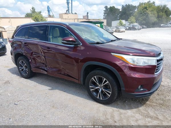 2016 TOYOTA HIGHLANDER XLE V6