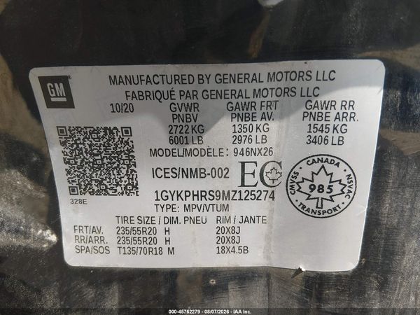 2021 CADILLAC XT6 SPORT