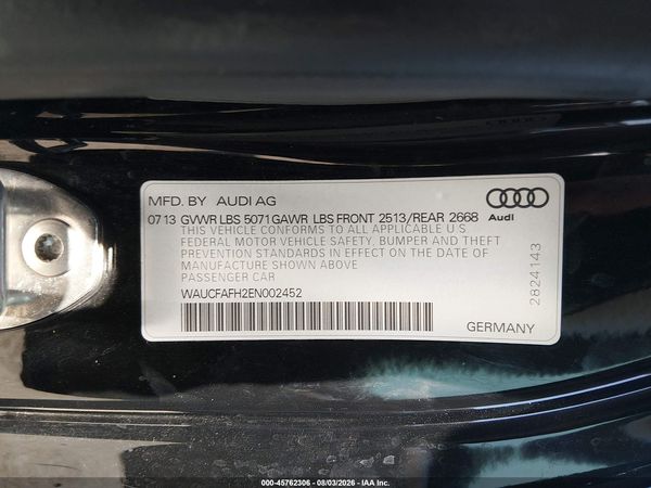 2014 AUDI A5 2.0T PREMIUM