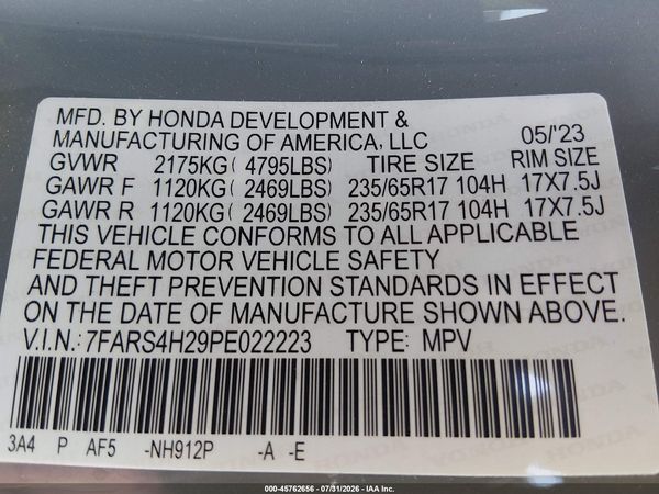 2023 HONDA CR-V LX AWD