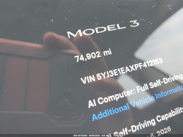 2023 TESLA MODEL 3 REAR-WHEEL DRIVE