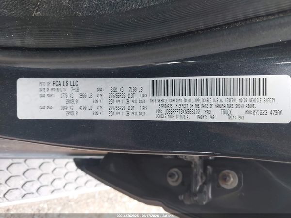 2019 RAM 1500