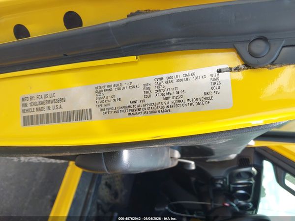 2021 JEEP WRANGLER SPORT 4X4