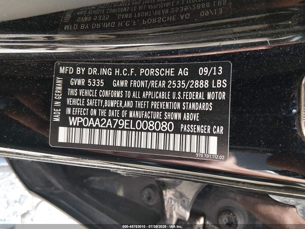 2014 PORSCHE PANAMERA 4